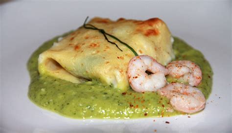 Crepes con Gamberetti e Zucchine