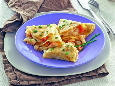 Crepes con Gamberi