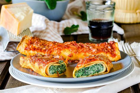 Crepes con Ricotta e Spinaci
