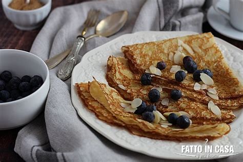 Crepes dolci fatte in casa
