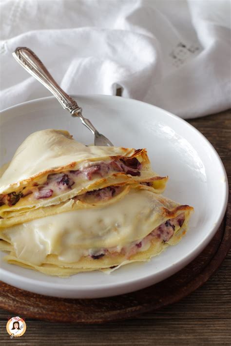Crespelle Speck, Radicchio e Fontina