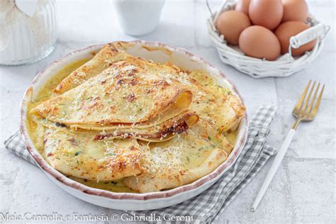 Crespelle salate con prosciutto e formaggio