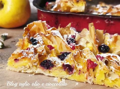 Crostata con Pasta Fillo e Fragole