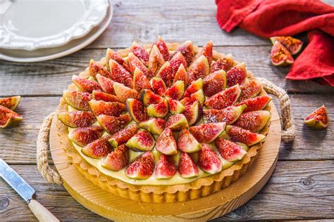 Crostata con fichi freschi