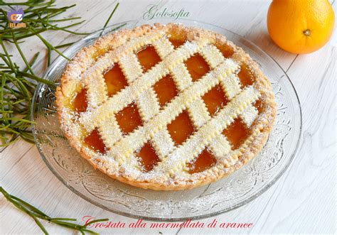 Crostata con marmellata di arance