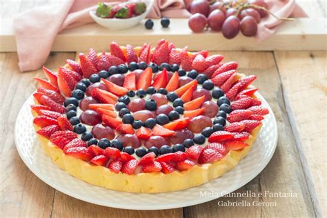 Crostata con pasta frolla e crema