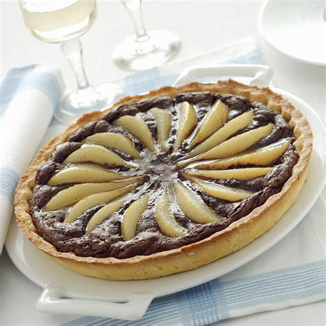 Crostata pere e cioccolato con ganache