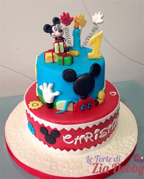 Decorazioni per torta a tema Topolino e Minnie