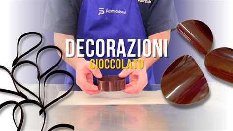 Decorazioni varie con cioccolato