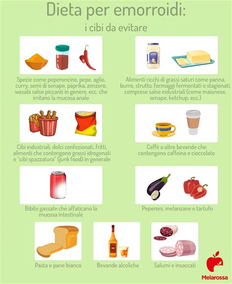 Dieta per emorroidi