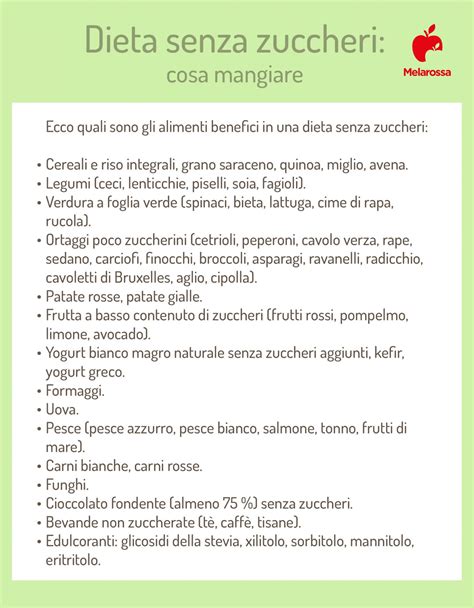 Dieta povera in zuccheri