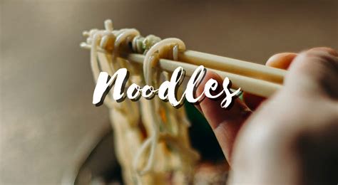 Differenze tra i vari tipi di noodles