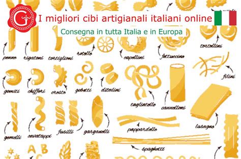 Diversi tipi di pasta