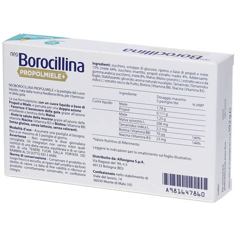 Dosaggio Neoborocillina
