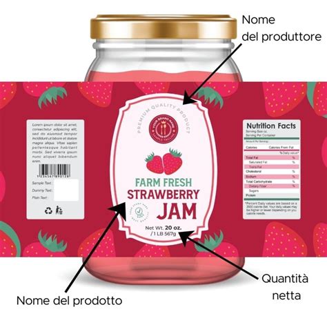 Esempi di etichette per marmellata