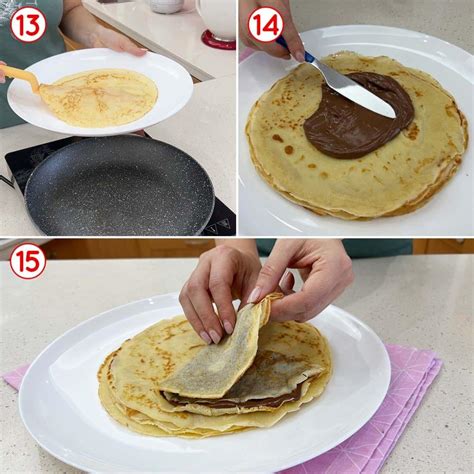 Farcitura delle crepes con Nutella