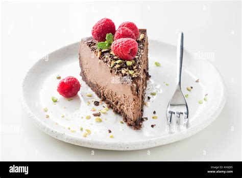 Fetta di cheesecake al cioccolato