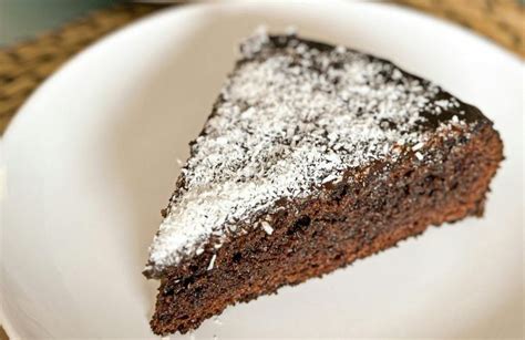 Fetta di torta cacao e cocco