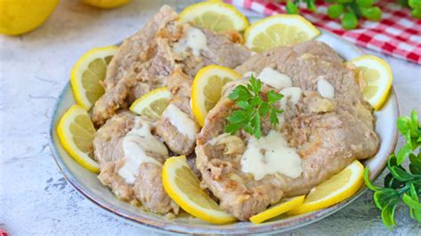 Fettine di vitello al limone