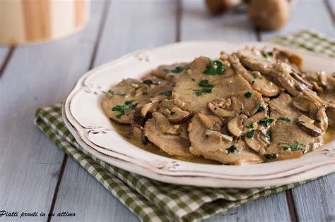 Fettine di vitello con funghi