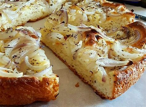 Focaccia con cipolle