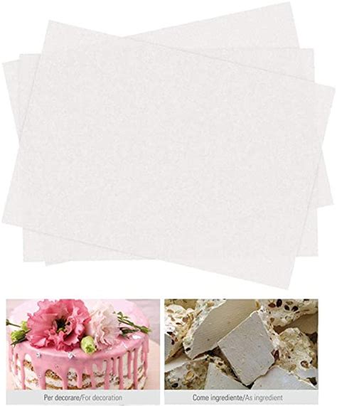 Fogli di zucchero e ostia