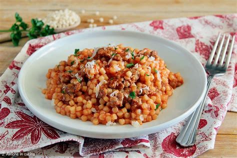 Fregola Sarda con Salsiccia e Pomodoro