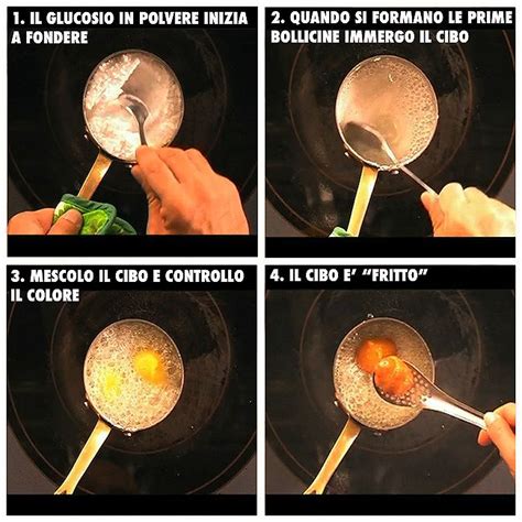 Friggere con glucosio in polvere