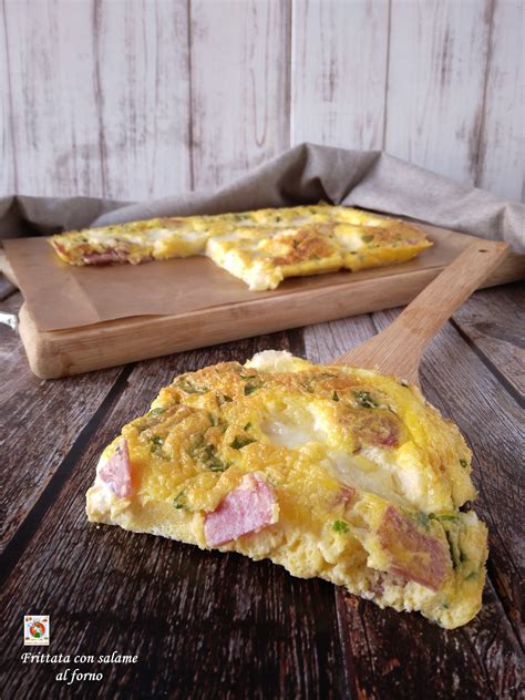 Frittata al Forno con Salame