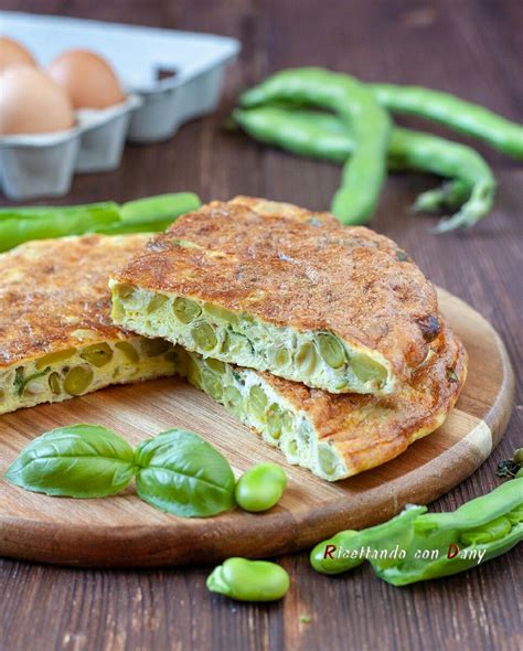 Frittata con baccelli di fave