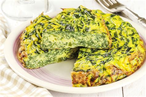 Frittata con spinaci