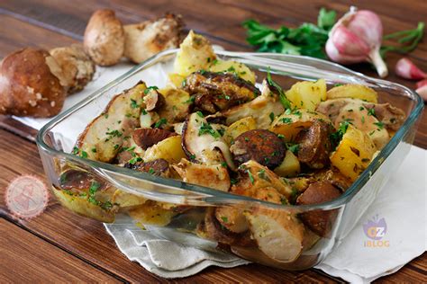Funghi e Patate al Forno