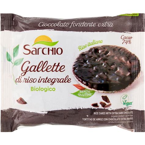 Gallette di riso con cioccolato fondente Sarchio