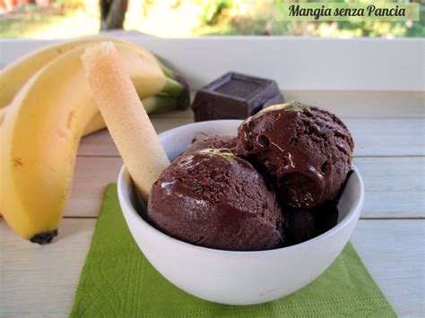 Gelato banana e cioccolato