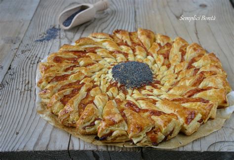 Girasole di pasta sfoglia salato