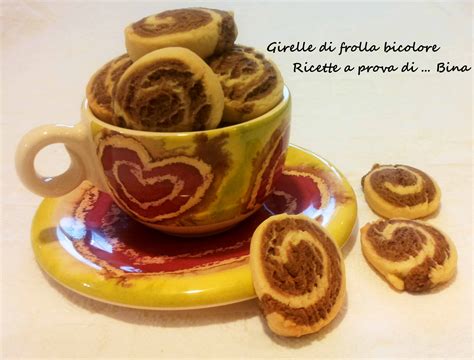 Girelle di pasta frolla bicolore