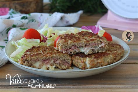 Hamburger Ripieni di Prosciutto e Formaggio