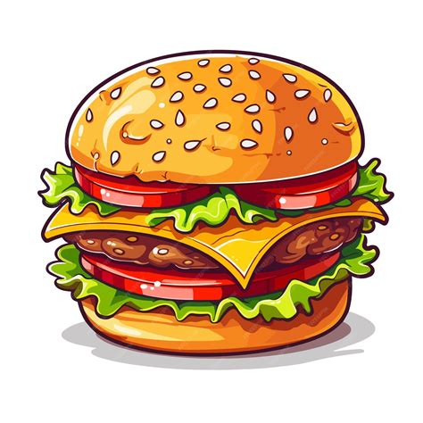 Hamburger cartoon