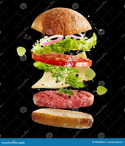 Hamburger con ingredienti freschi