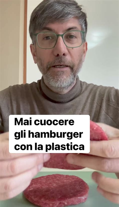 Hamburger con plastica