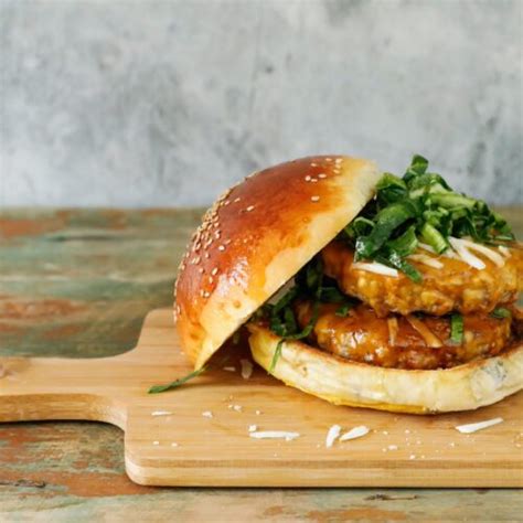Hamburger con salsa teriyaki