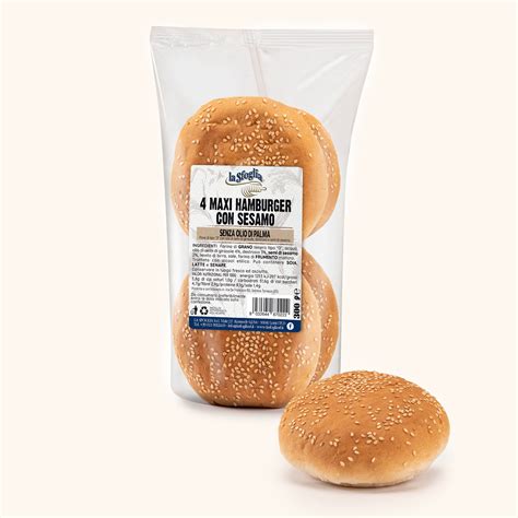 Hamburger con semi di sesamo