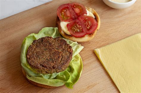 Hamburger vegetariano di funghi