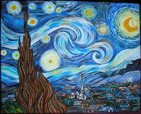 Illustrazione di una notte stellata