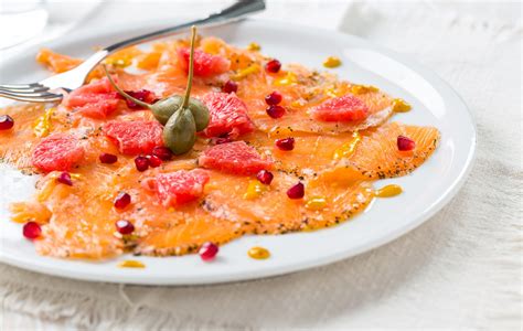 Impiattamento Carpaccio di Salmone
