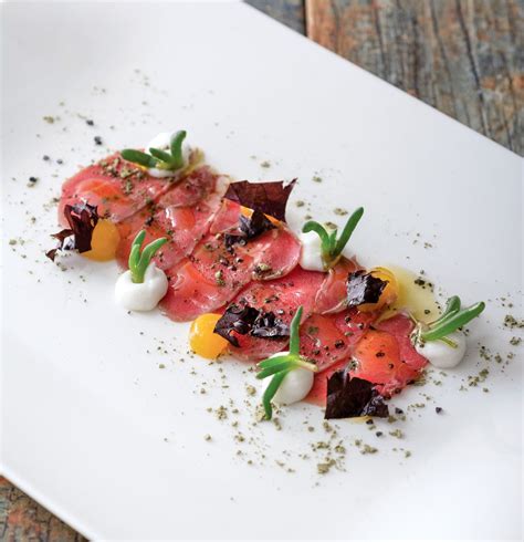 Impiattamento carpaccio