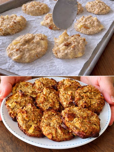 Ingredienti biscotti mela e avena