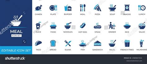 Ingredienti icon set