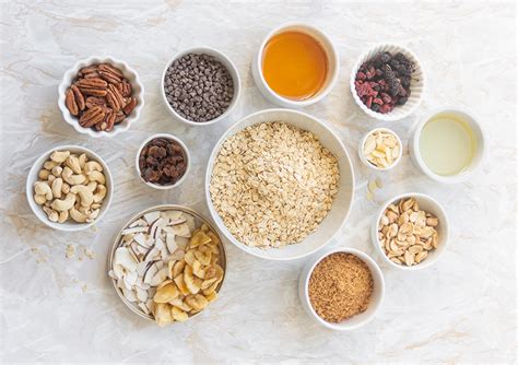 Ingredienti per la granola
