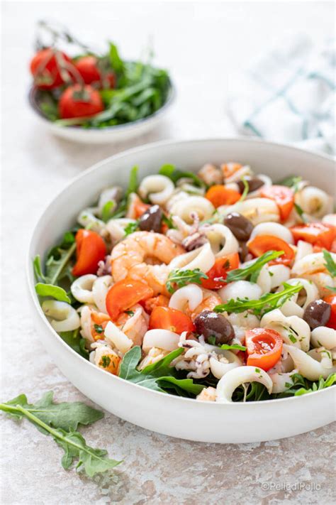 Insalata di Mare con Rucola e Pomodorini
